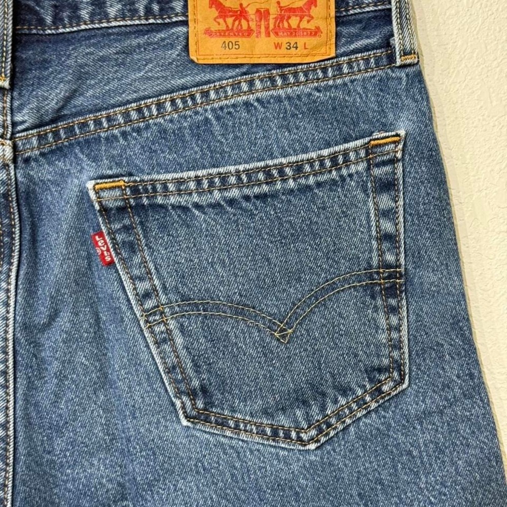 Levi's 405 blue denim shorts - Picture 3 of 3
